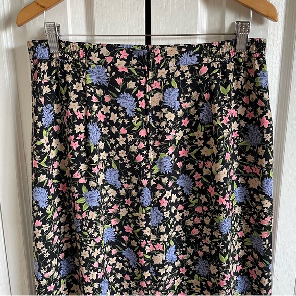 Sag Harbor Long Floral Skirt Women’s M Petite Boho Cottagecore Cabin Earthy EUC - Picture 6 of 13